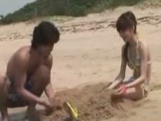 Fucking a Sweet Japan Girl in a Steamy Beach Affair with my Hot Stepbrother!