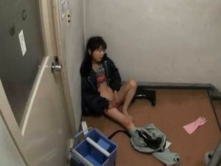 Steamy Seduction on Stairwell - Cleaning Lady's Tempting Trap