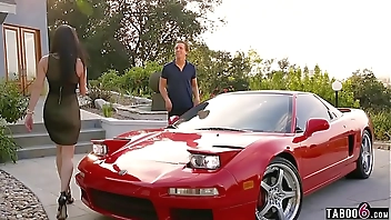 Car broken down but picked up by an evil mature MILF