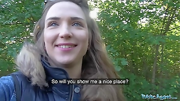 Public Agent Sexy party babe fucked by the lake by stranger