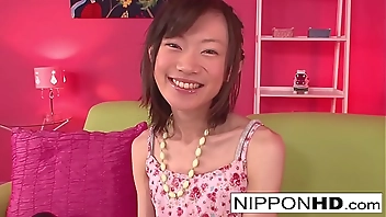 Skinny Asian cutie enjoys some pussy play