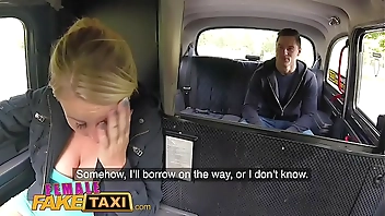 Female Fake Taxi Hot blonde sucks and fucks Czech cock in taxi