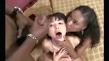 Japanese Masseuse Gets Fucked By Black Couple