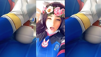 Cosplay Girl DVA beautiful agony Amazing Orgasm Amateur Girl Masturbating till Strong Orgasm safada gozando gostoso