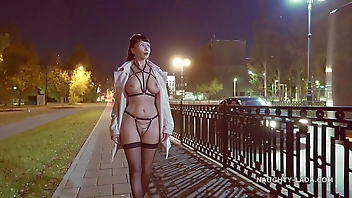 Straps and stockings at the night