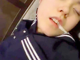 Japanese schoolgirl meets two porn stars for a nippon XXX threesome