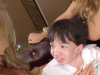 Jizzing It Up with Three Horny Tokyo Housewives and One Lucky Nippon Midget Porn **