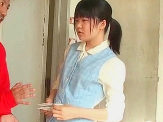 Japanese schoolgirl's red nipples fucked by giant cock in Tokyo.