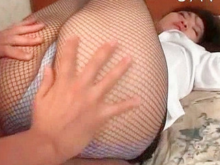 Japanese babe in lingerie shows off her fuckable ass, ready for some XXX action in Tokyo