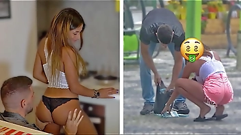 Sexy Brazilian Gold Digger Changes Her Attitude When She Sees His Cash
