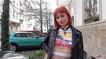 GERMAN SCOUT - Skinny Crazy Redhead Teen Dolly Dyson get Rough Fucked at Model Job