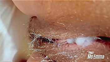 Ms Emma's Hairy Pussy is too TIGHT! I couldn't stop from putting all my SPERM inside her making her pregnant