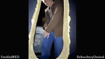 I sucked a stranger's big dick at a glory hole!