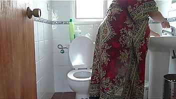 PREGNANT FAMILY SEX: aunty masturbates her stepsons big cock and makes him cum hard