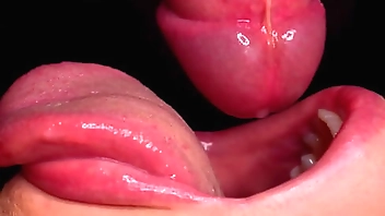 Close up : Awesome SUCKING Mouth - ASMR Blowjob