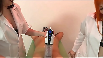 Mel Fire and Nara Neveu control Hex's orgasm with XSpaceCup XS17 masturbator