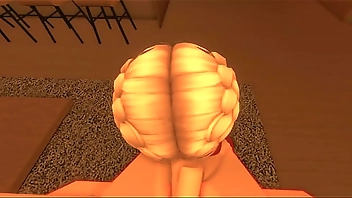 Roblox girl sucking a small cock of his royal boyfriend