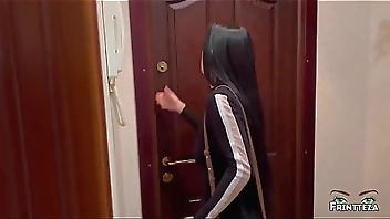 Hot Stepmom cheats on her husband from her Stepsons, swallows a dick and lick her ass