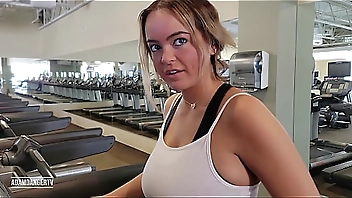 Adamdangertv Gym Pick up with huge natural tits Alexis