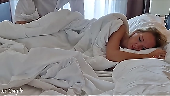 Husband arrived home and started to fuck his wife, who was still in bed