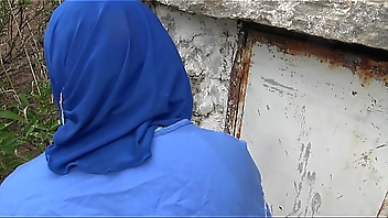 hot algerian milf having outdoor sex with stepsons big cock