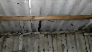 We hid from the rain in an abandoned place to have sex with dirty talk - Lesbian Illusion Girls