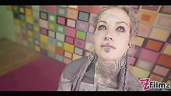 ANAL QUEEN Anuskatzz in corset plays with metal toy and gets her ass fucked by big dick and SQUIRTs