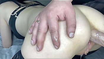 My neighbor fucked me roughly in the ass and came in my pussy